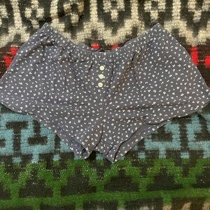 Brandy Melville Navy Floral Shorts